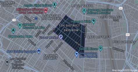 how big is skid row.